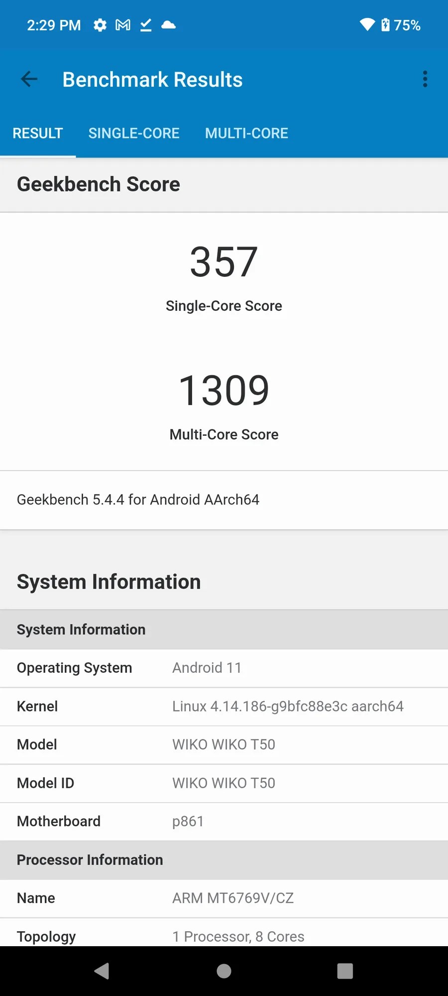 Wiko T50 Screenshot 20220629 142909