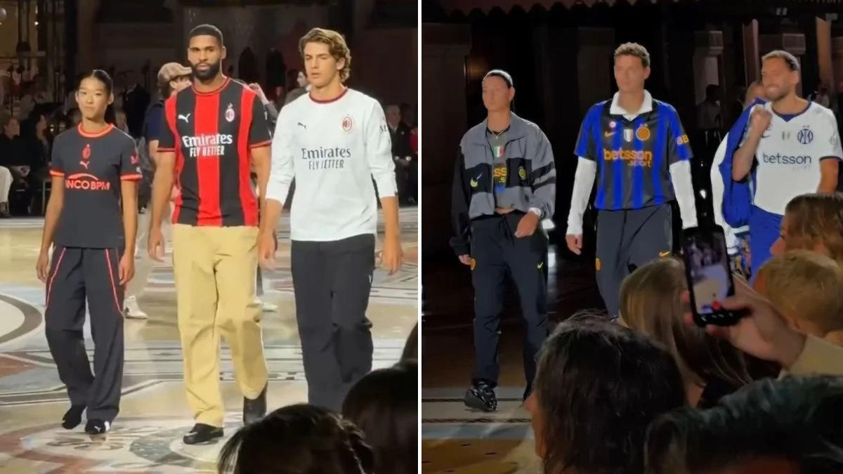 Calciatori alla Milano Fashion Week 2026 le foto da Pavard a Okoye