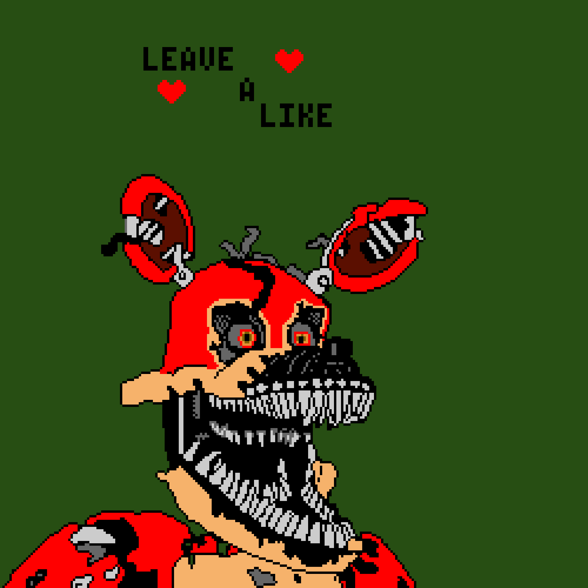 Check out our foxy animatronic selection for the very best in unique or custom,. Nightmare Foxy Comment Your Favorite Nightmare Animatronic Pixel Art