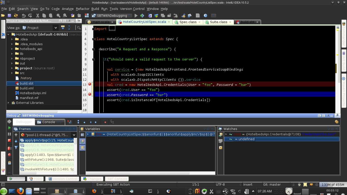 Welcome to sbt sign up don't have an account? Debugging Scala With Intellij And The Sbt Plugin Dirk Net