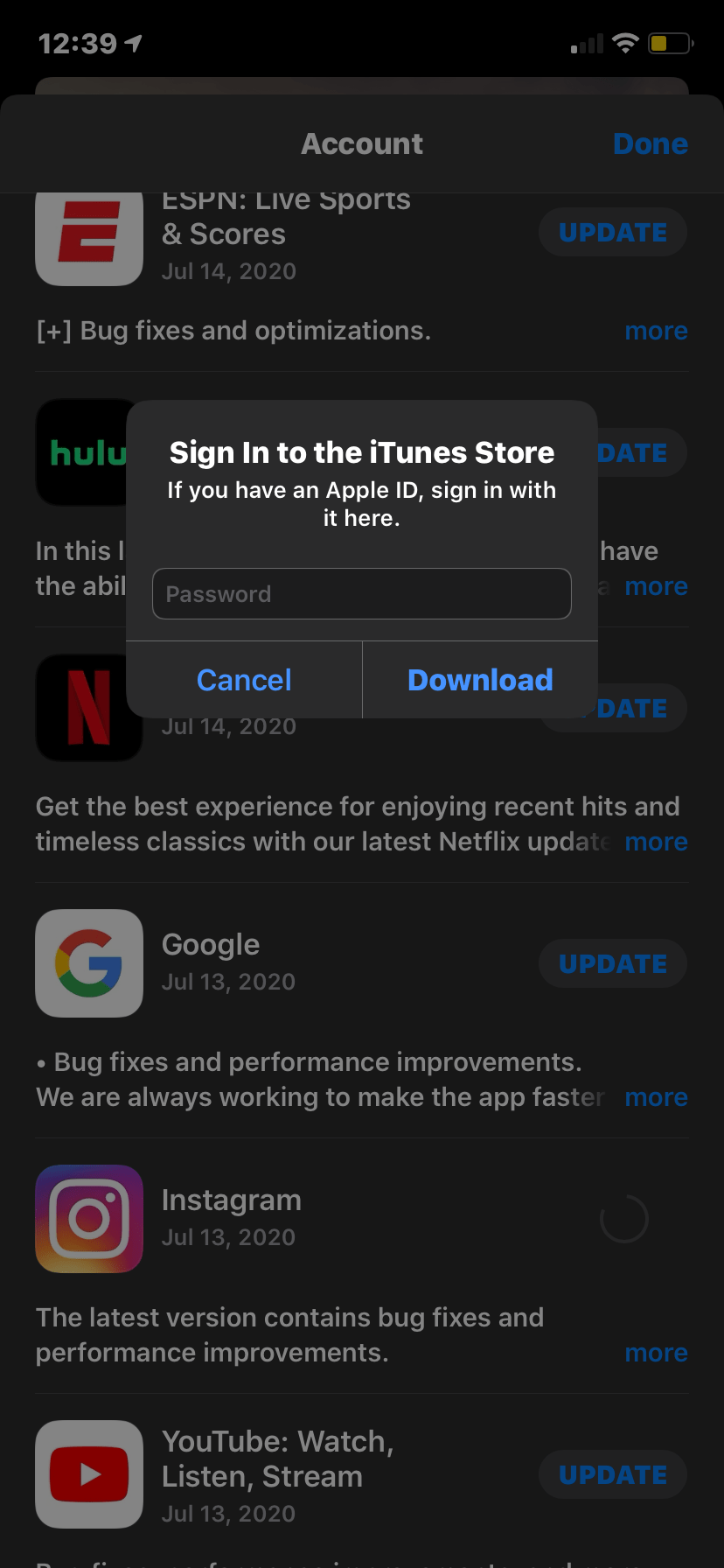 If yes, wait for apple to fix it. Can T Update Apps Don T Have An Itunes A Apple Community