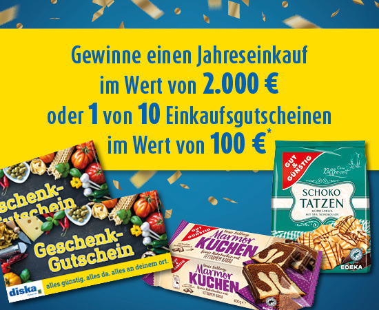 Rote ecken sammeln & gewinnen*. Eckenjagd Diska Markt