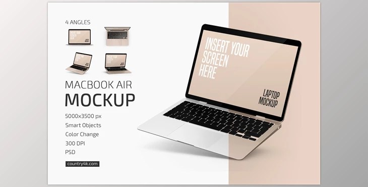 As far as mockups are concerned, the difference . Download Macbook Air Mockup Set Creativemarket 6041691 Psd