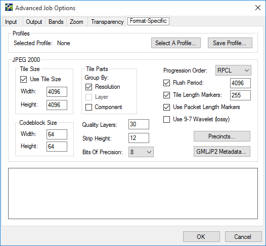 It was released in the year 2000. Advanced Jpeg 2000 Options