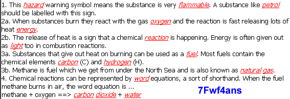 answers for 7f simple chemical reactions ks3 chemistry ks3 science worksheets and crossword puzzles