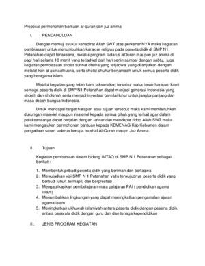 Apabila kamu membaca al quran hendaklah kamu meminta perlindungan kepada . Proposal Permohonan Bantuan Al Quran Download Documents
