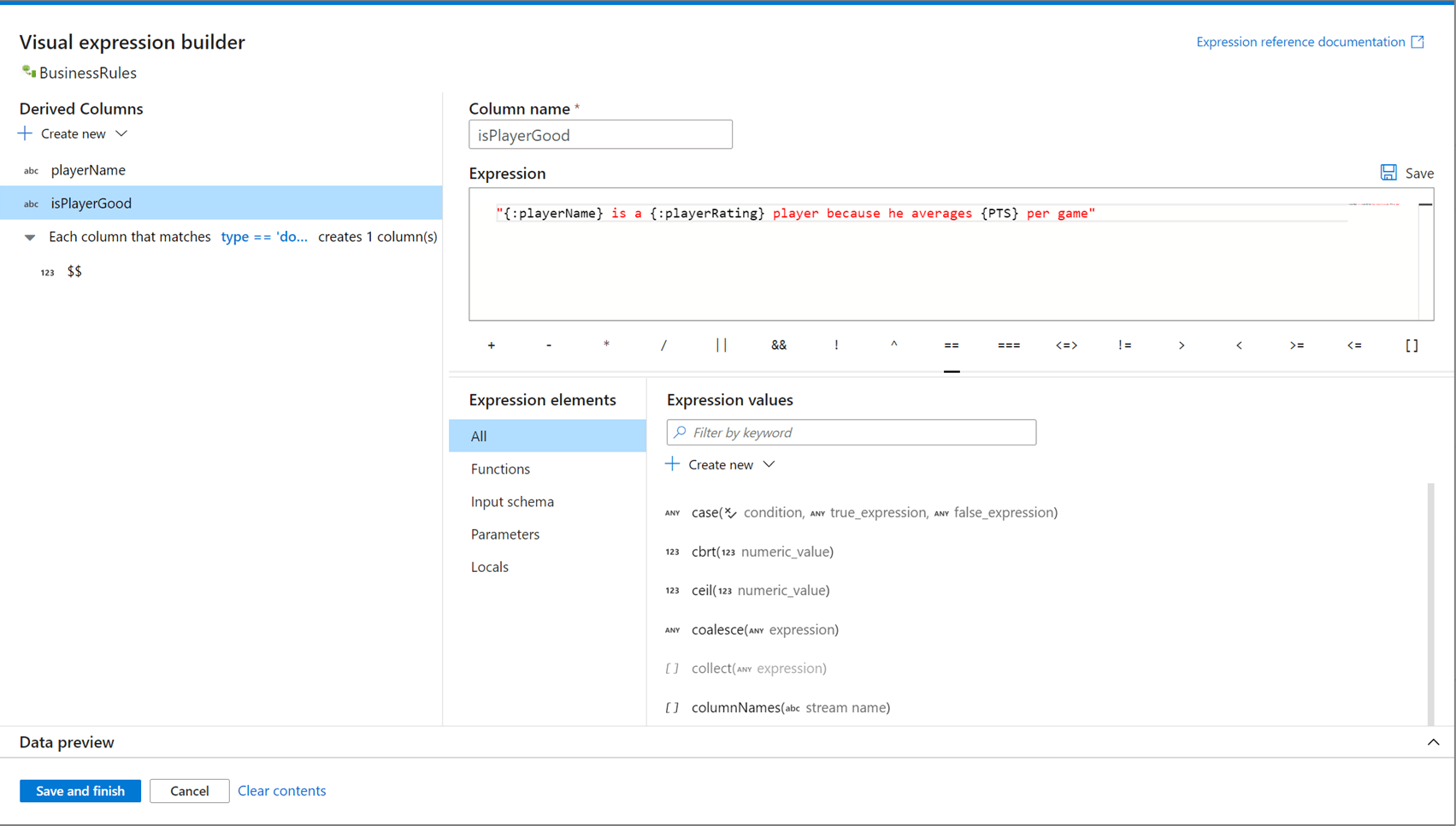 You can run the example above by clicking it! Expression Builder In Mapping Data Flow Azure Data Factory Azure Synapse Microsoft Docs