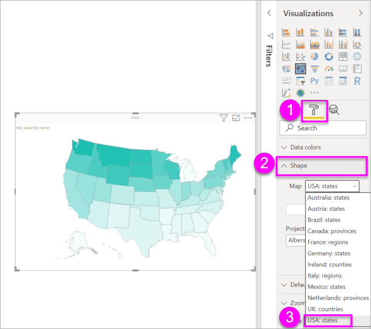 Us Map With State Names . Use Shape Maps In Power Bi Desktop Preview Power Bi Microsoft Docs