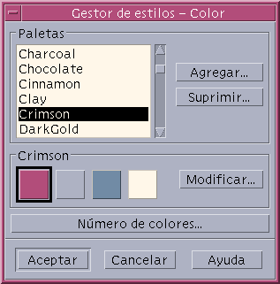 Paletas De Colores E Intermitencia Solaris Common Desktop Environment Guia Del Usuario