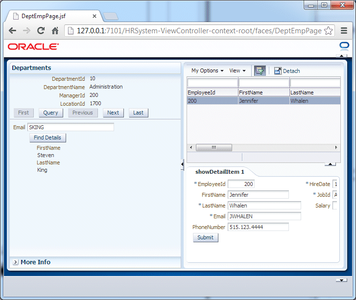 In the excel browse dialog box, browse for or type a path to the file that you want to query. Oracle JDeveloper 12c (12.1.3) Tutorials - Developing Rich