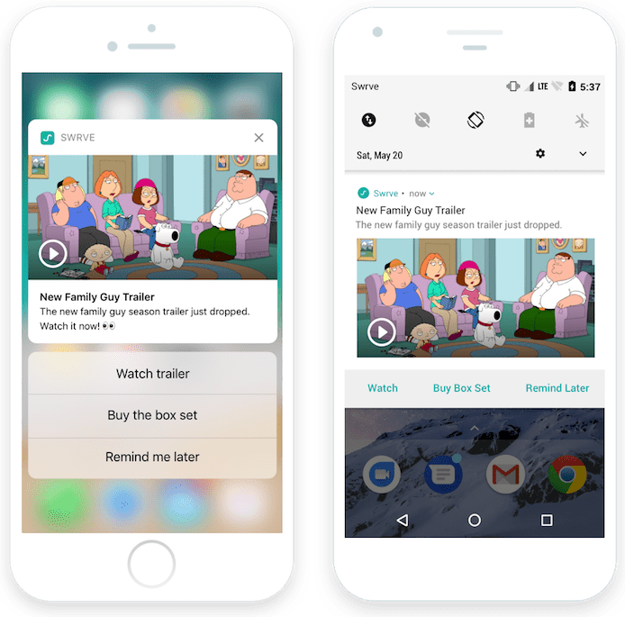 The new ios11 notification & control center template made in sketch. About Rich Push Notifications Swrve Help Center