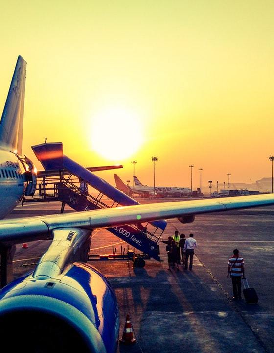 Loading onto a plane