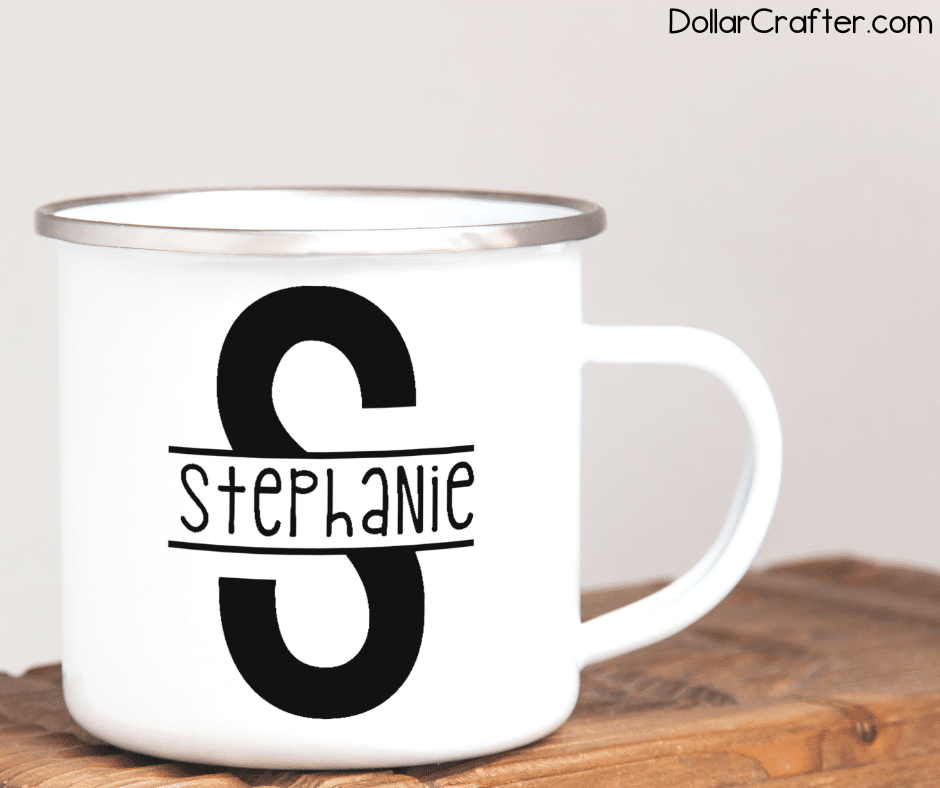 A split monogram is a classic way to personalize just about anything! How To Make A Split Monogram On Cricut Design Space Dollar Crafter