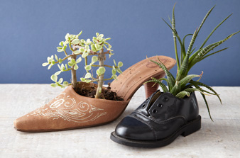See more ideas about flower pots, old shoes, . Make Recycled Shoe Planters Dollar Store Crafts