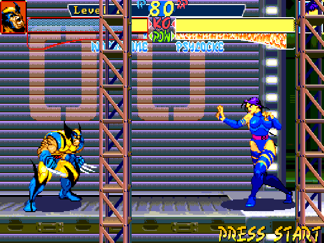 X Men Children Of The Atom Game At Dosgames Com