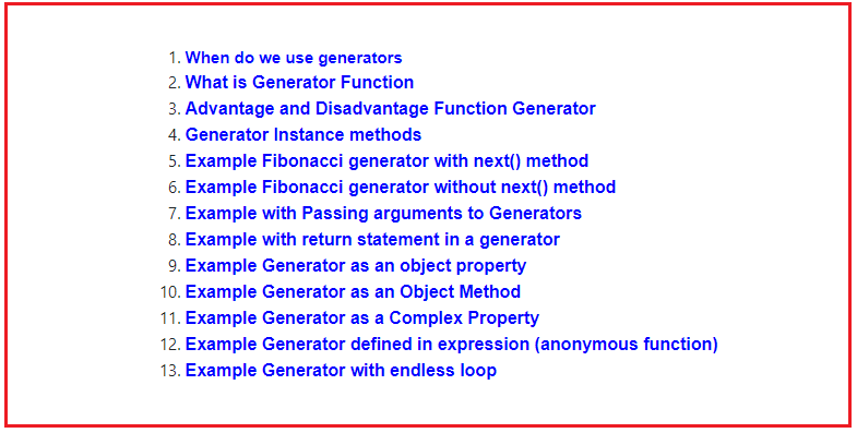 // run the generator function up to the `yield` keyword. Javascript Function Generator With Examples Dot Net Tutorials