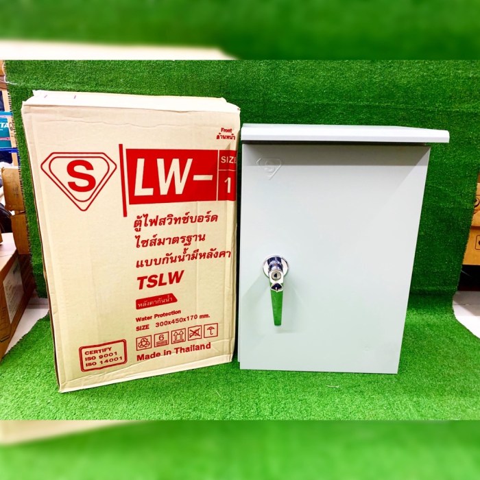 SUPER CABINET ตู้เหล็ก รุ่น LW-SIZE แบบมีหลังคา ตู้สวิทช์บอร์ด (สีเทา ...