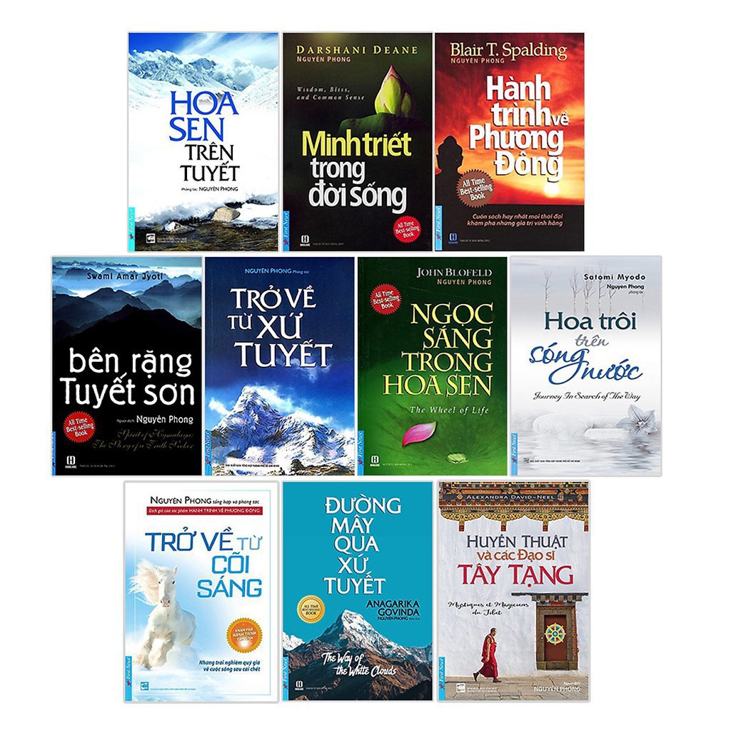 Sách – Tuyển tập các tác phẩm của Tác giả Nguyên Phong(Lẻ tuỳ chọn)