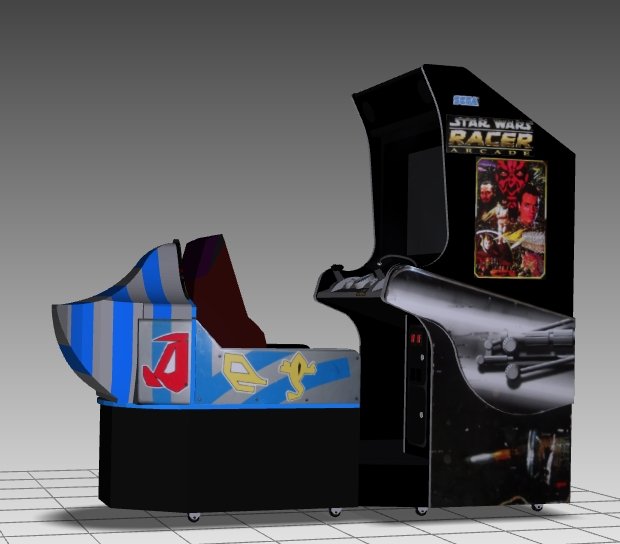 Empty arcade cabinet used for sale!. Star Wars Pod Racer Sitdown Arcade Machine