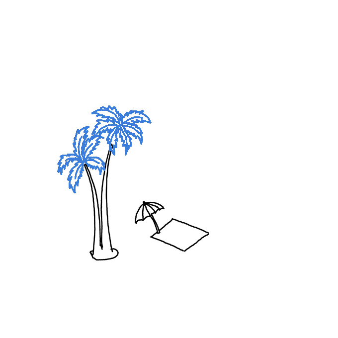 How to draw a beach for kids, step by step, drawing guide, by dawn. How To Draw A Beach Scene Step By Step Easy Drawing Guides Drawing Howtos