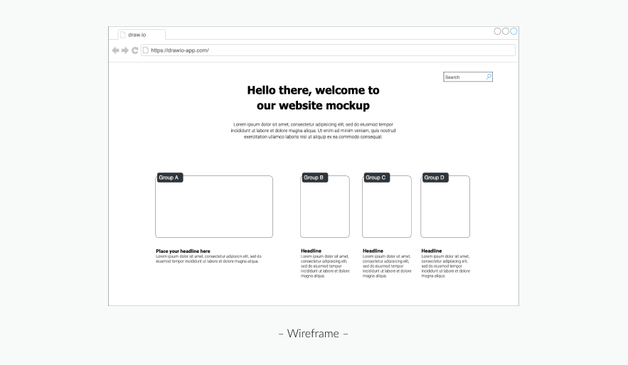 Draw fantastic mockups without paying and downloading anything! Examples Draw Io