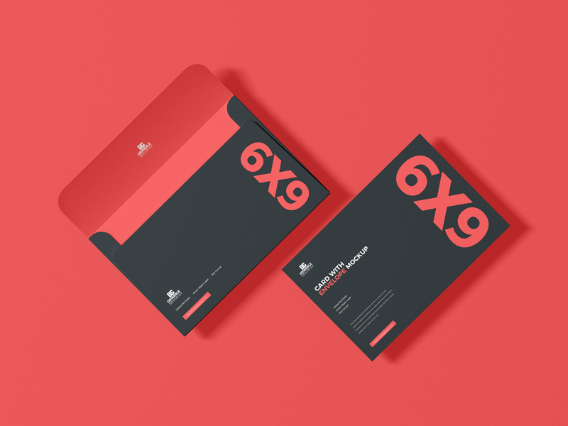 Envelope stationery free mockup to showcase your branding design in a photorealistic style. Free 6 9 Inch Card With Envelope Mockup Dribbble Graphics