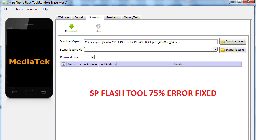 MTK SP Flash Tools All Error Solution DroidDevelopers