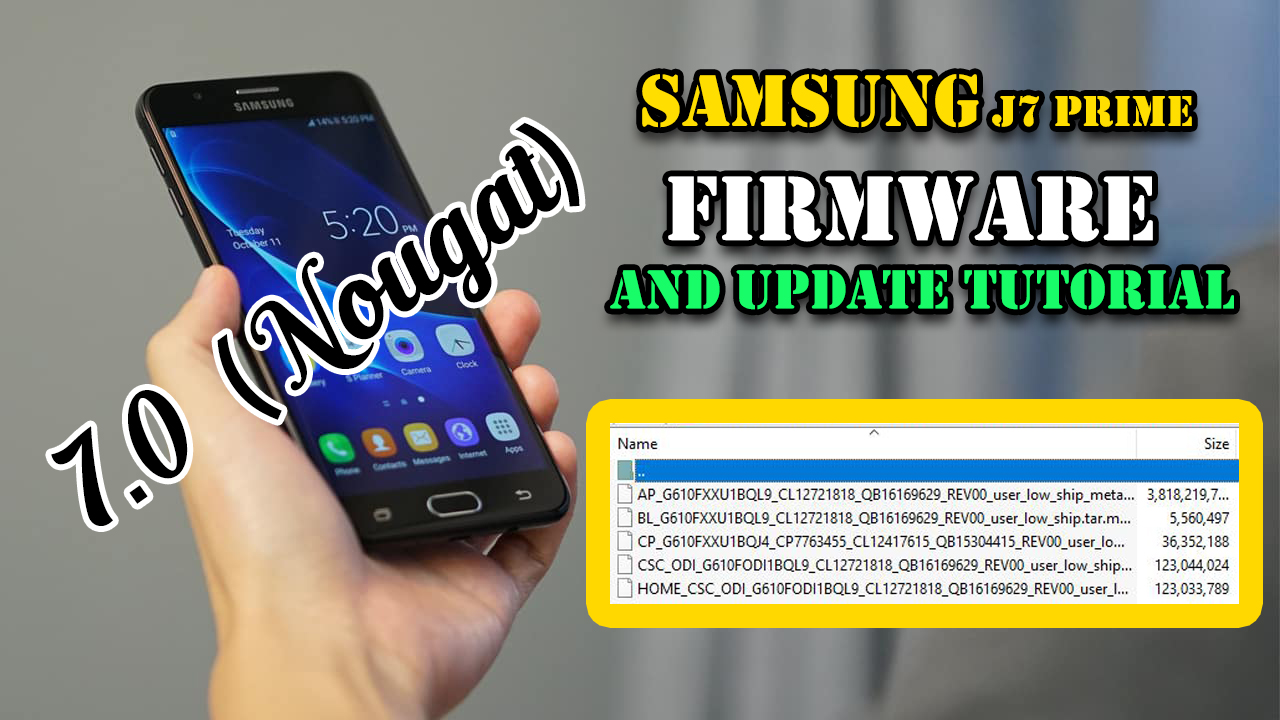 Samsung J7 Prime Firmware And Update Tutorial