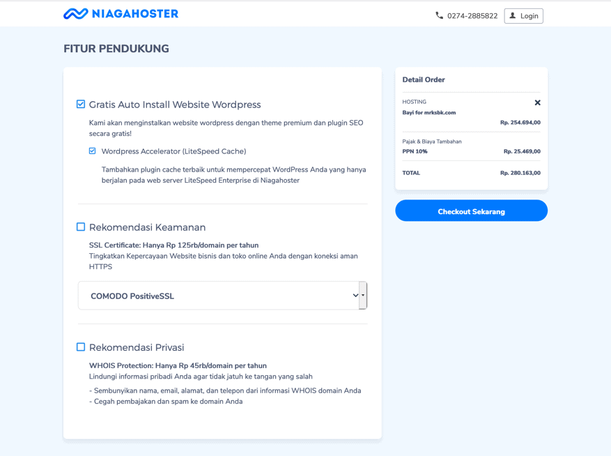 Klik hosting yang ingin anda install dengan website wordpress. Review Niagahoster 2020 - Ada Uang, Website Anda Kencang