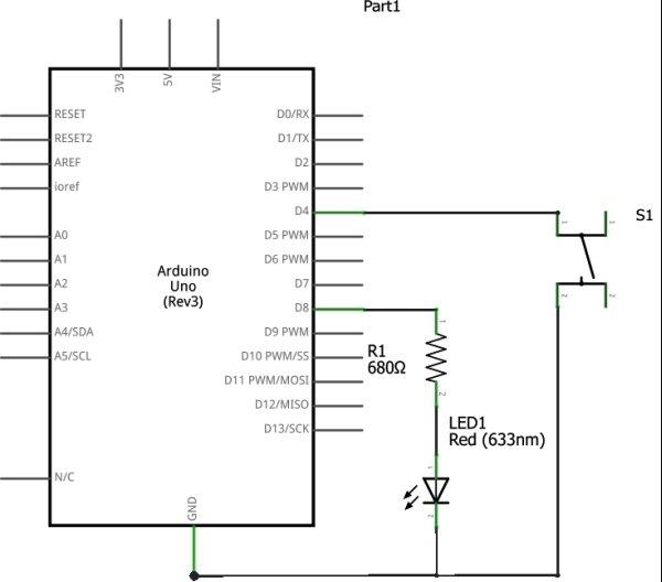 Arduino Uno Switch Circuit Diagram