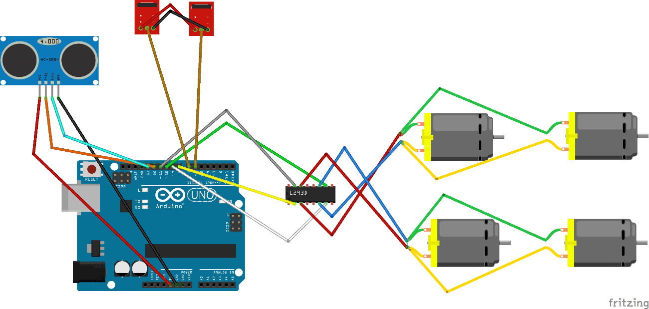 If the bot detects the floor is absent, the value changes to 1, and the bot will move to the left. Diy Smart Vacuum Cleaning Robot Using Arduino Use Arduino For Projects
