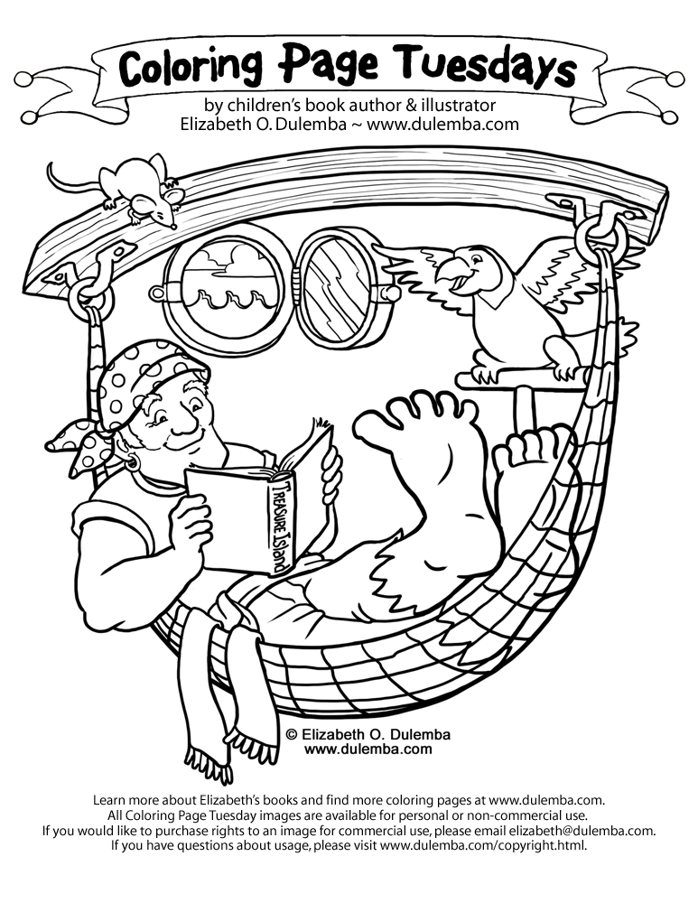 The pirates sail across the oceans in their ships, attacking other ships and robbing them. Dulemba Coloring Page Tuesday Pirate 09