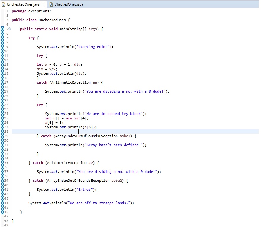 Exception Handling in Java Java Error Types