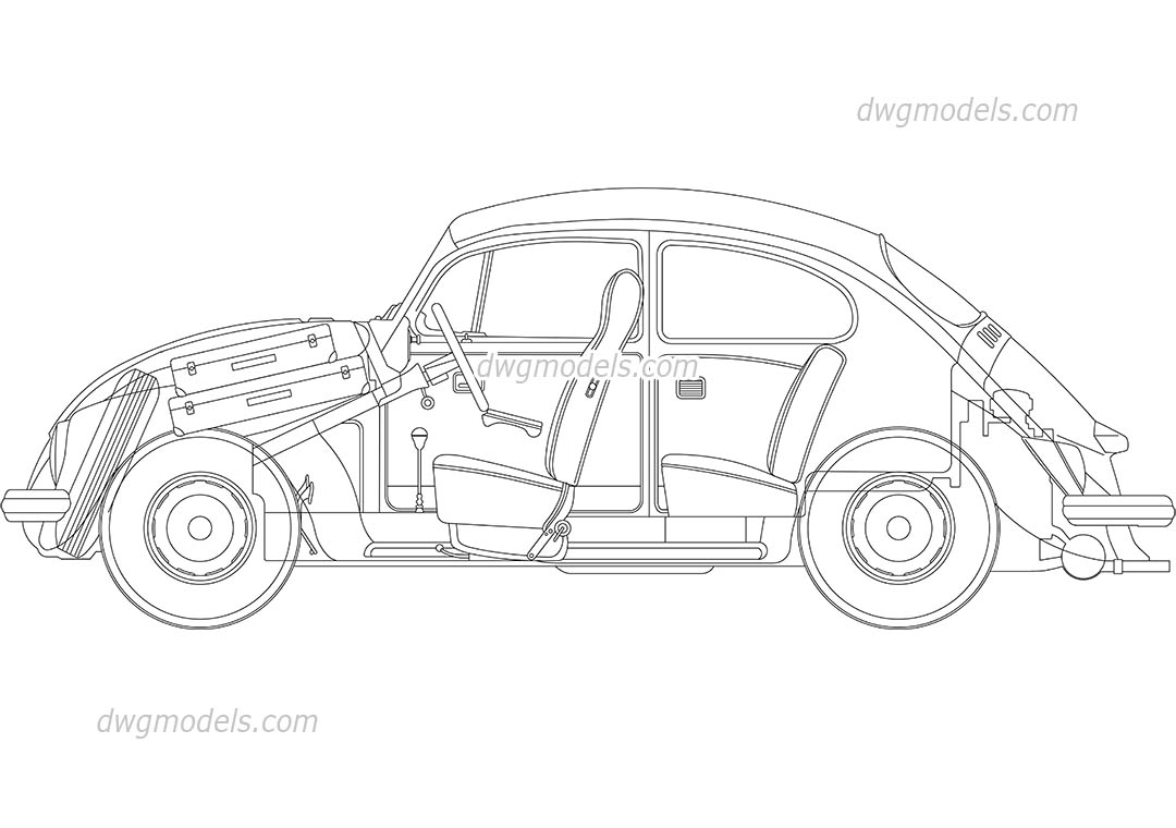 Section Of Car Autocad Block Free Download Cad Model