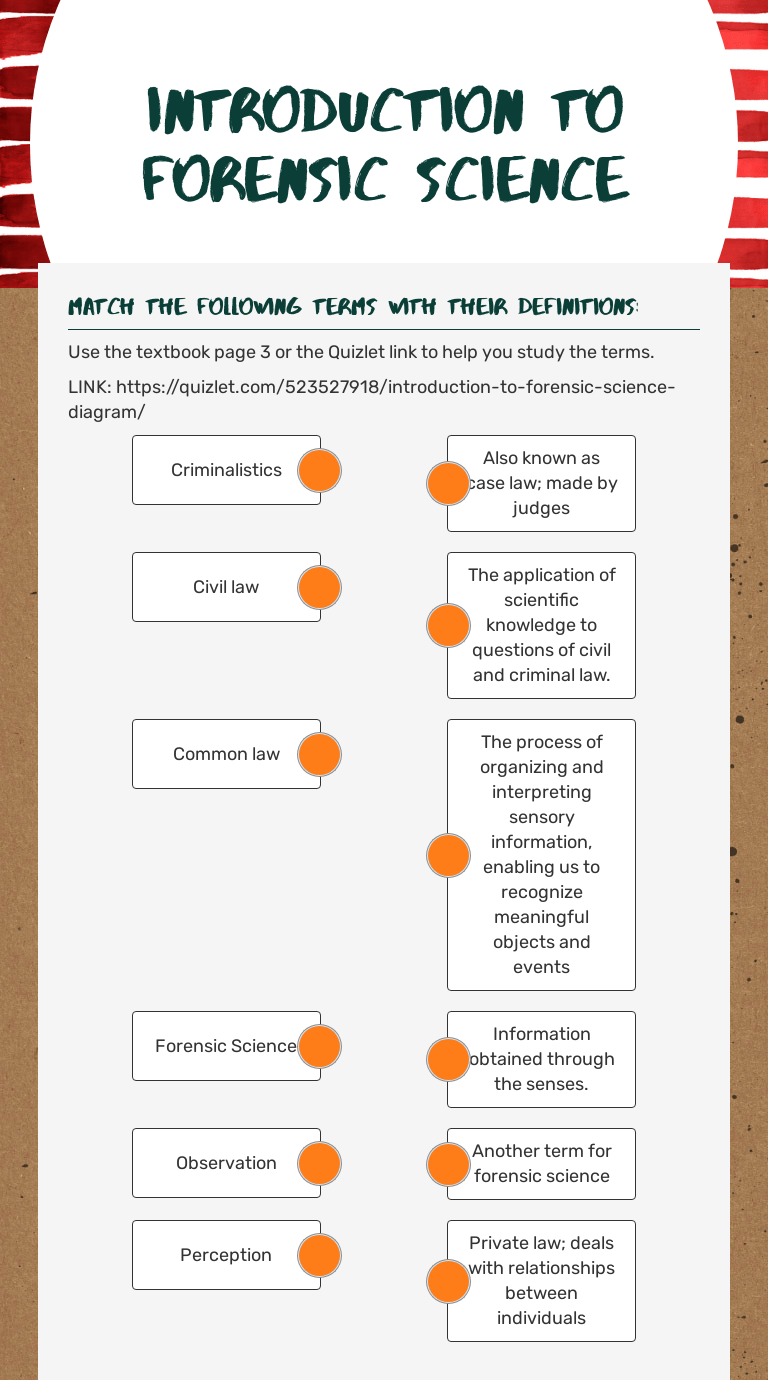 Match historical forensic scientists with their role in crime scene investigations. Introduction To Forensic Science Interactive Worksheet By Glenda Thomas Wizer Me
