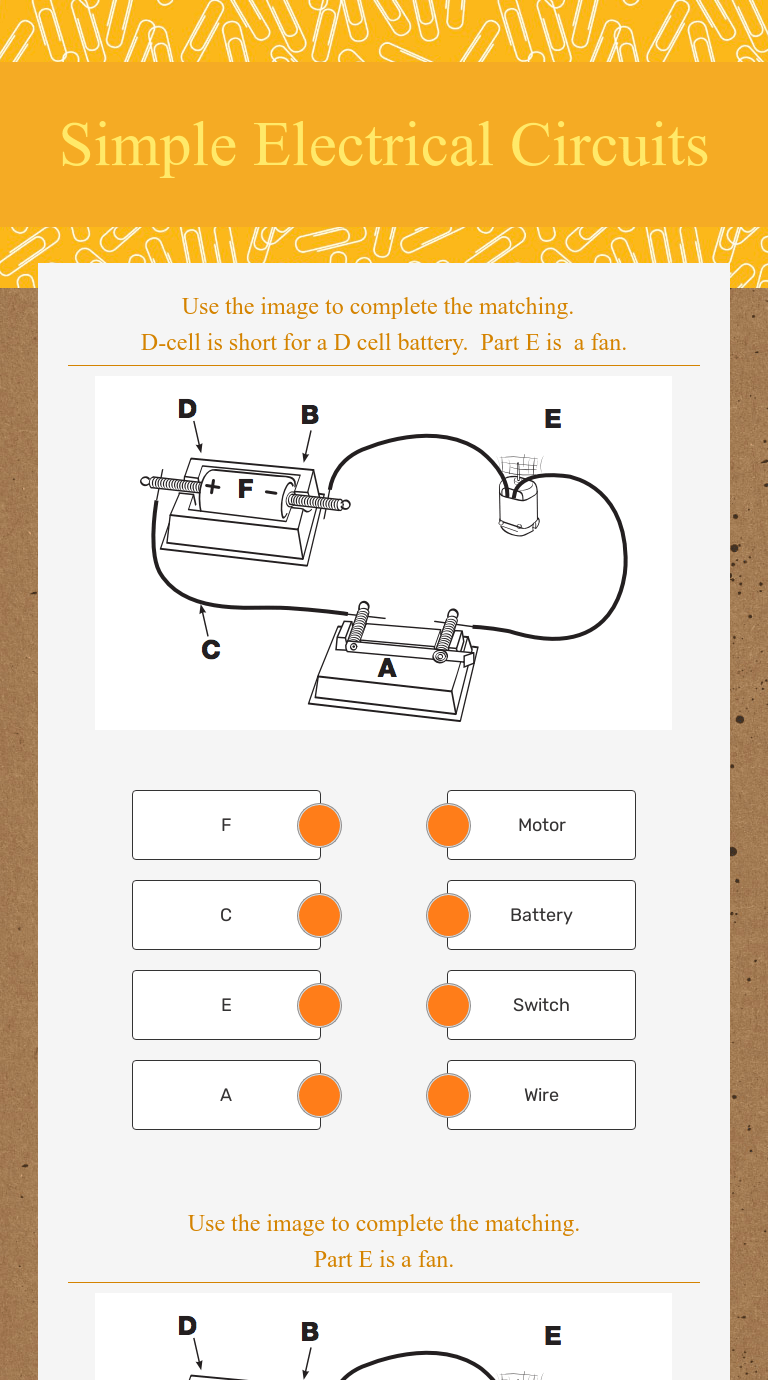 Electricity, current electricity, circuits, and conductors & insulators. Simple Electrical Circuits Interactive Worksheet By Angela Tezel Wizer Me