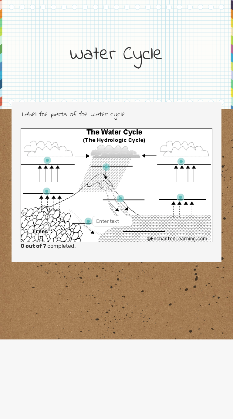 The newest trend in indoor cycling is aqua cycling with a water cycle. Water Cycle Interactive Worksheet By Katie Mercadante Wizer Me