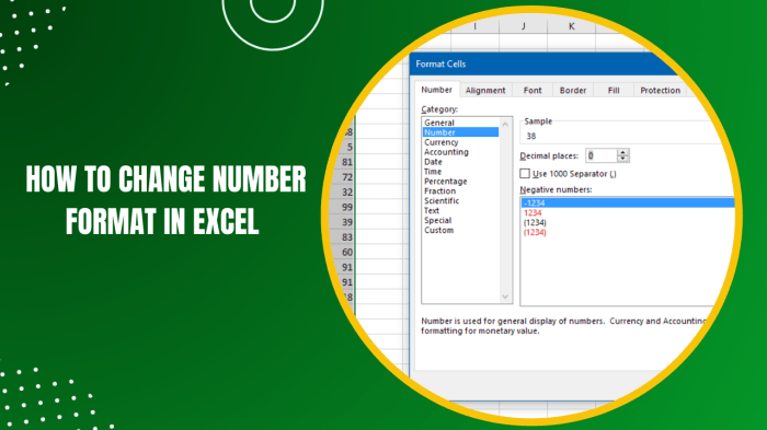 Number change message format