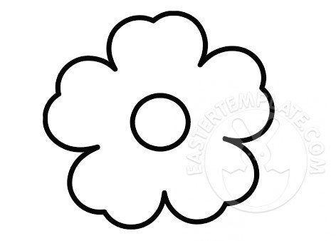 Such as png, jpg, animated gifs, pic art, symbol , blackandwhite , transparent , etc. Five Petal Flower Coloring Page Easter Template
