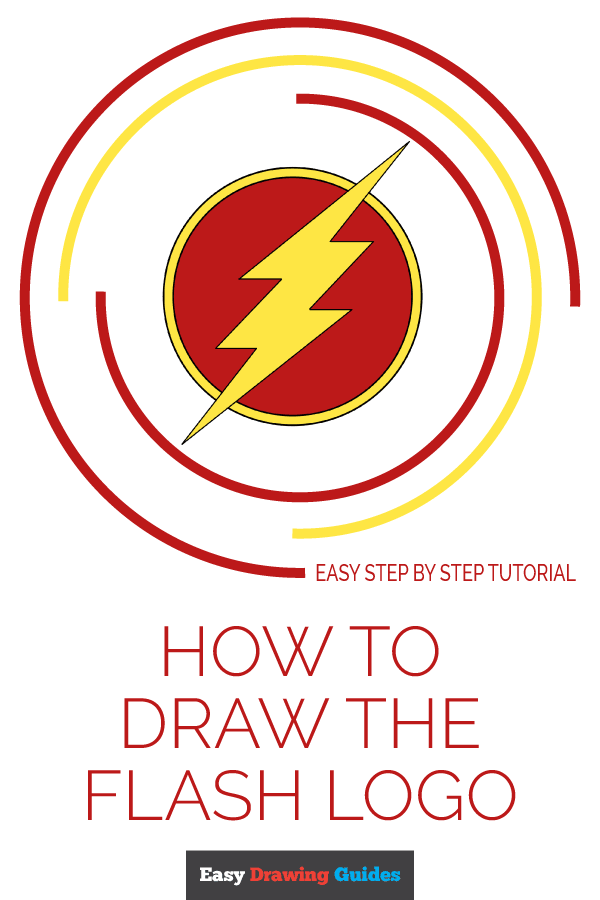 How To Draw The Flash Logo Really Easy Drawing Tutorial