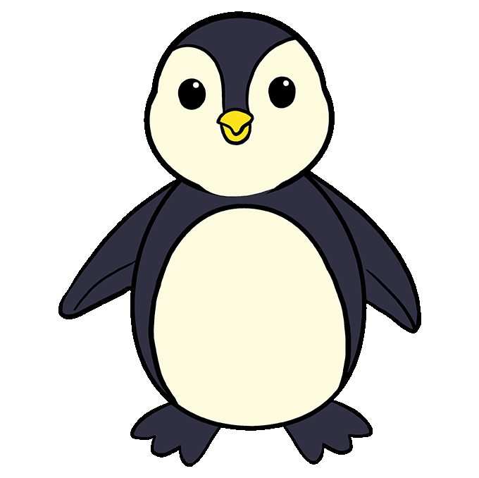Helpful diagrams guide you in drawing a horse, cat, penguin, rabbit, and more. Penguin Images To Draw | Webphotos.org