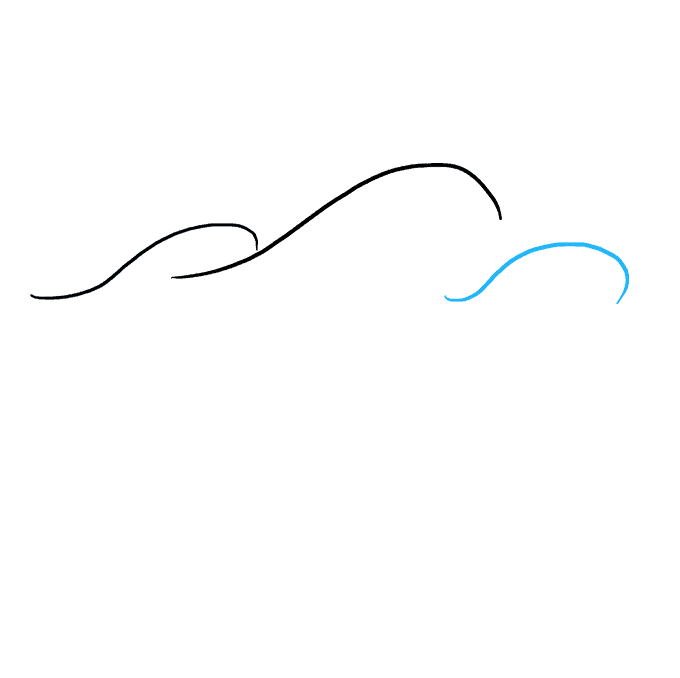 Ocean wave set hand drawn doodle illustration, vector black and white. How To Draw Waves Really Easy Drawing Tutorial