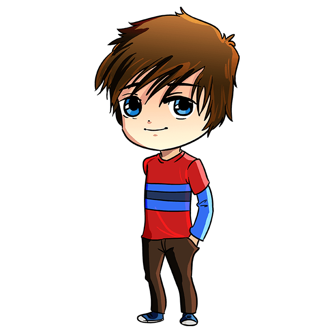 Voir plus d'idées sur le thème chibi, dessin chibi, kawaii. How to Draw a Chibi Boy - Really Easy Drawing Tutorial