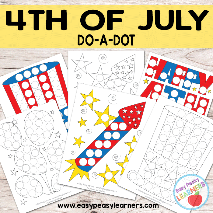 free 4th of july do a dot printables easy peasy learners
