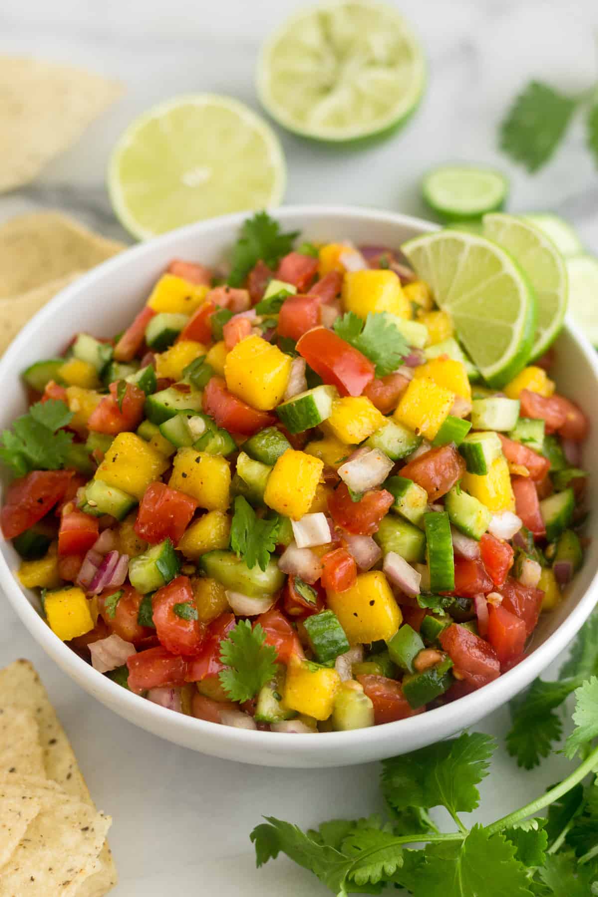 Maybe you would like to learn more about one of these? Healthy Mango Cucumber Salsa