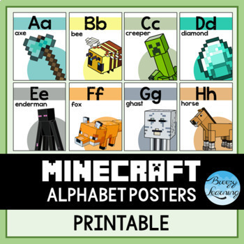 minecraft letters teaching resources teachers pay teachers