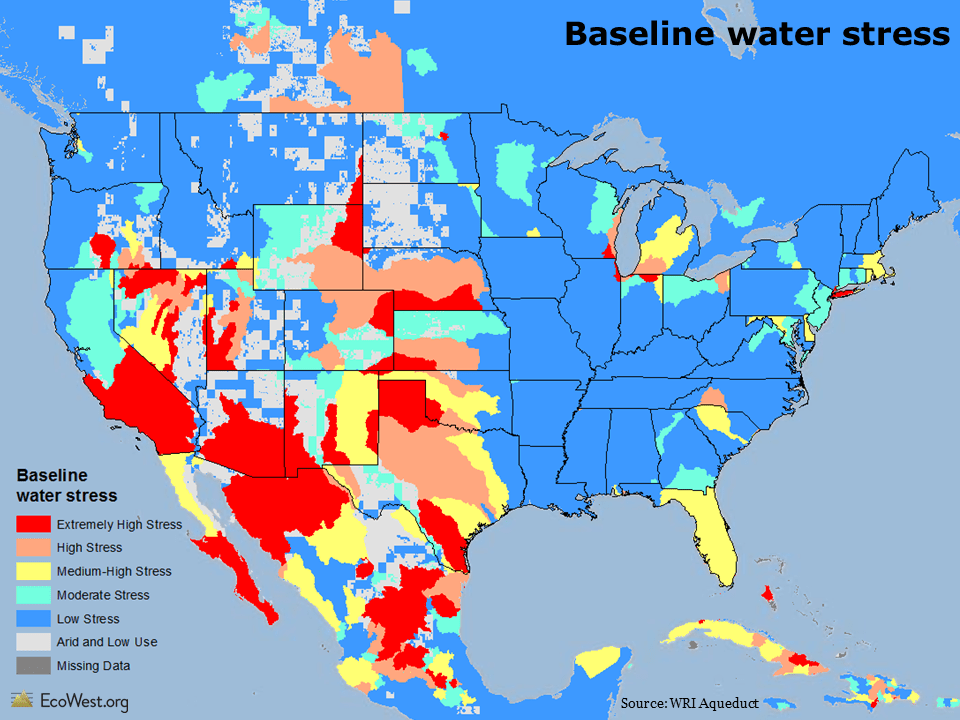 Wri Water Stress Map WRI Aqueduct maps water risk and stress