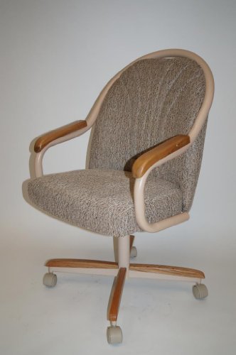 Where should your decorating process begin? Casual Dining Cushion Rolling Casters Swivel and Tilt Chair - coconuas241