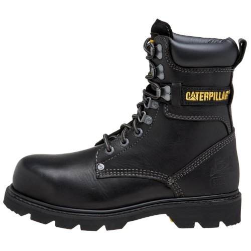 Caterpillar Men's Indiana 8" Steel Toe Boot,Black,10.5 W US