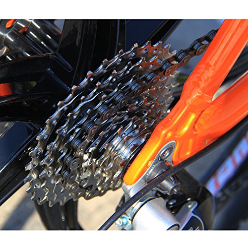 Cyrusher RD100 Orange Aluminium Frame Full Suspension Mens Mountain